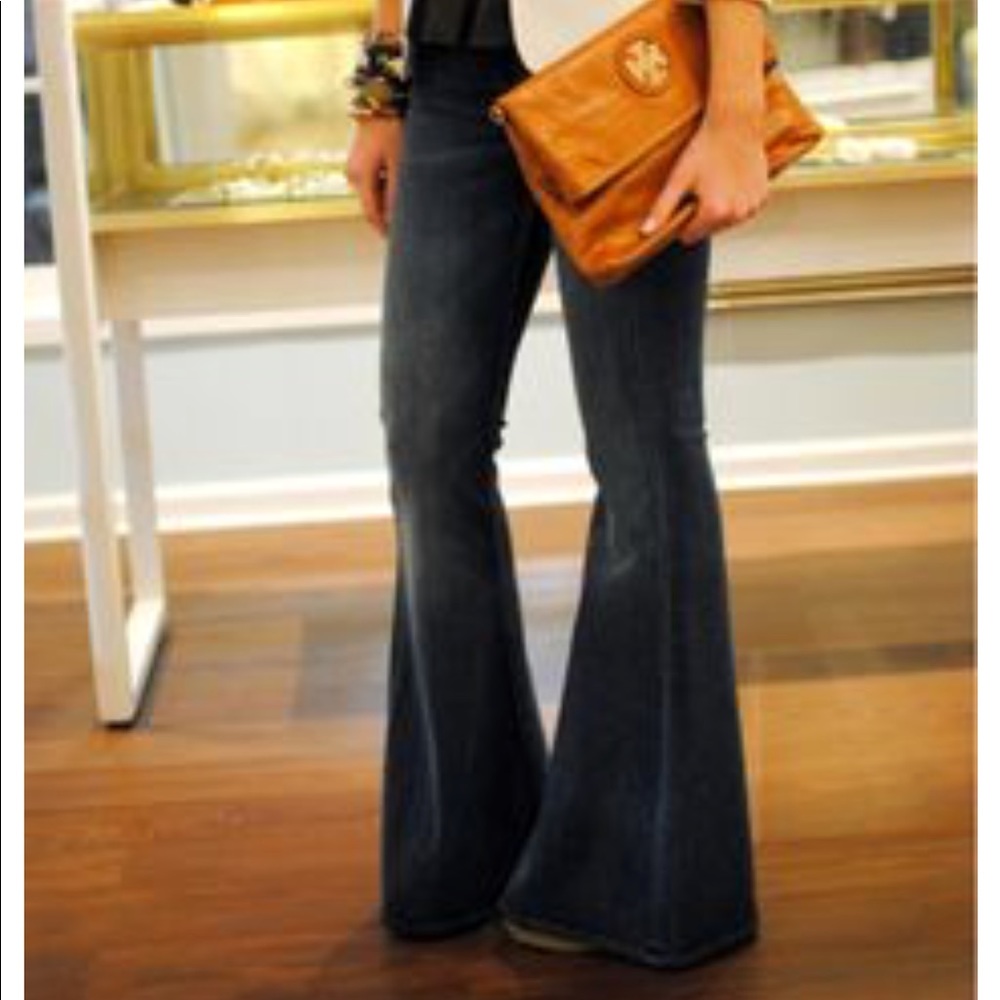 High waisted 7 for mankind bell bottoms